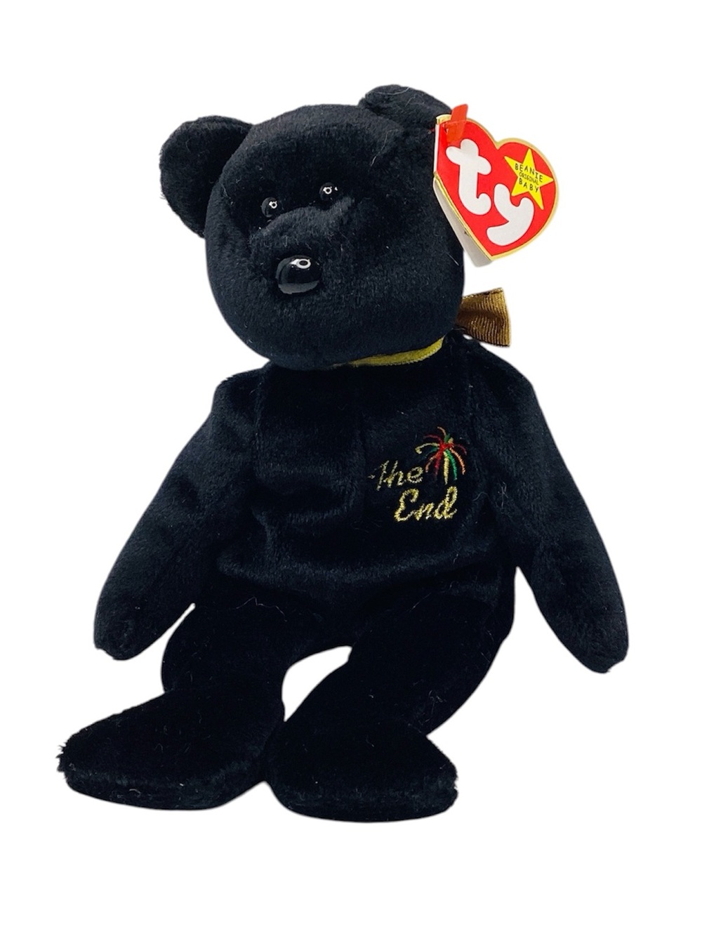 🐵 TY “The End” Beanie Baby Bear - NWT